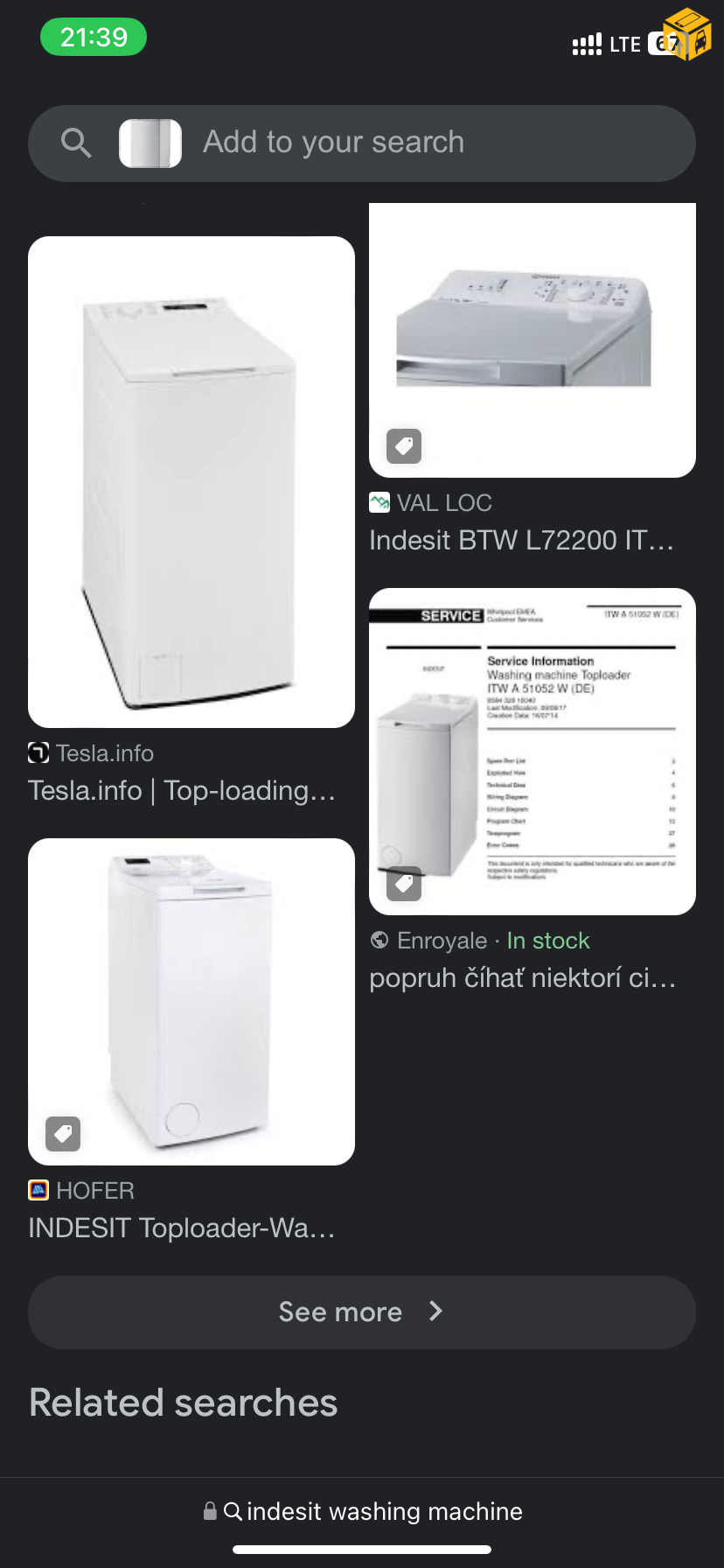 Indesit ugaalga mashin