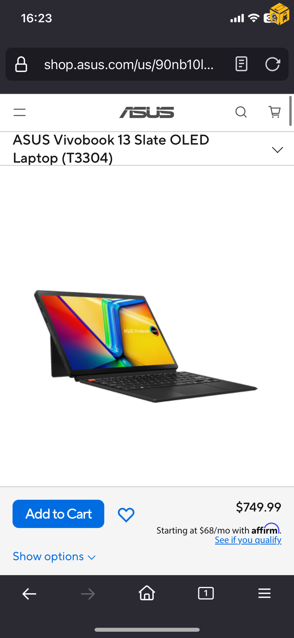 Asus vivobook 13 slate OLED