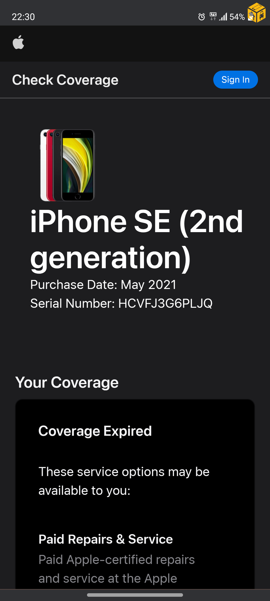 Iphone SE (Gen2)
